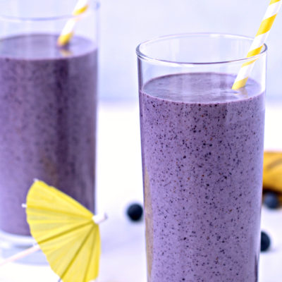 Blueberry Banana Flaxseed Smoothie