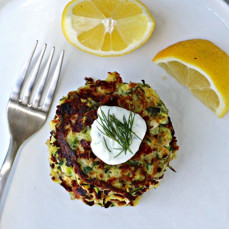 Greek Zucchini Fritters | @foodiephysician