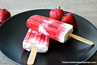 popsicles on a plate