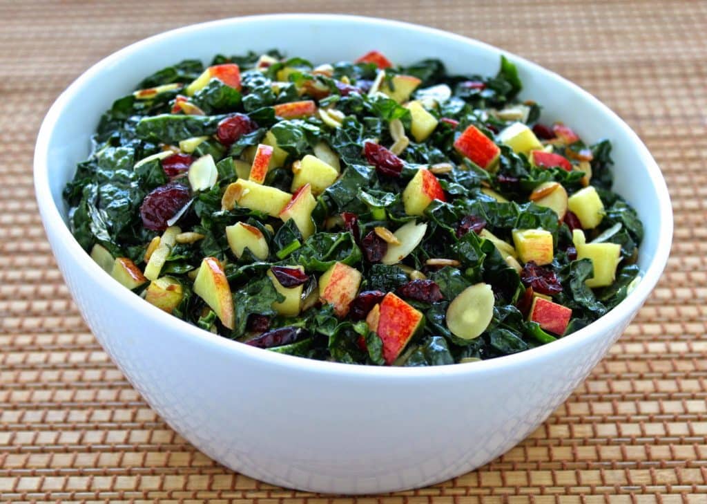 Tuscan Kale and Apple Salad | @foodiephysician