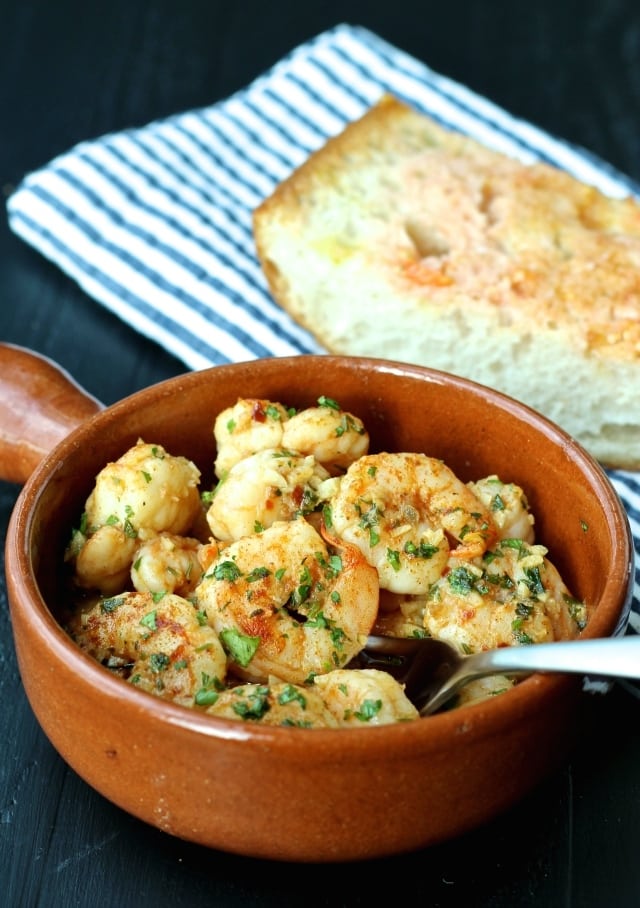Spanish Garlic Shrimp - Mediterranean diet recipes