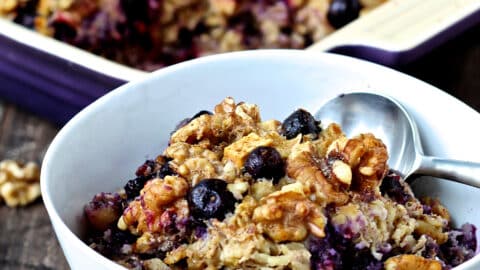 Blueberry Apple & Walnut Baked Oatmeal
