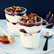 Balsamic Roasted Fig & Yogurt Parfaits