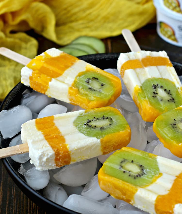 Tropical Sunshine Popsicles | @thefoodiephysician