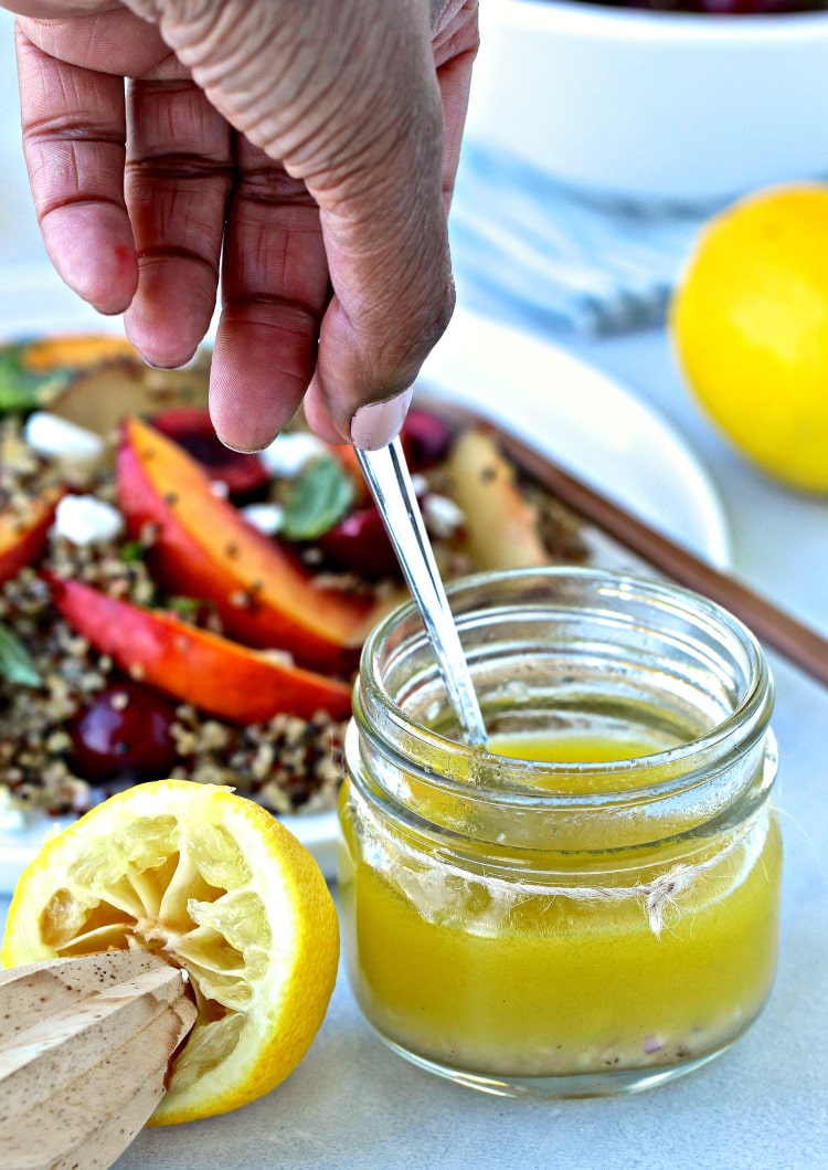 Quinoa Salad with Stone Fruit | @foodiephysician