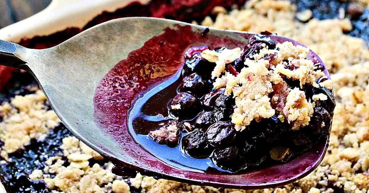 Blueberry Walnut Crumble The Foodie Physician