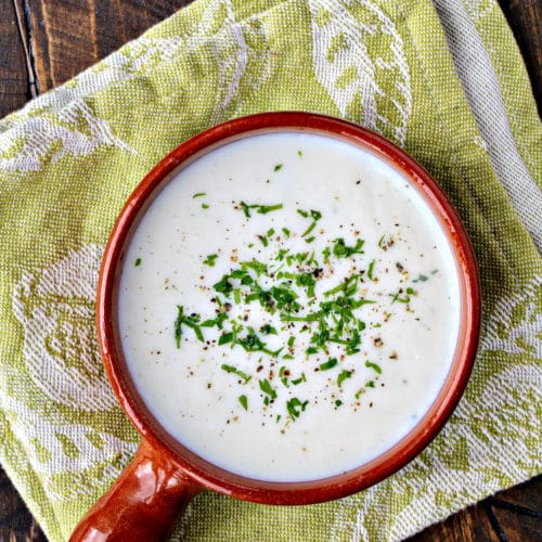 Creamy Roasted Cauliflower Soup Winter Comfort Food