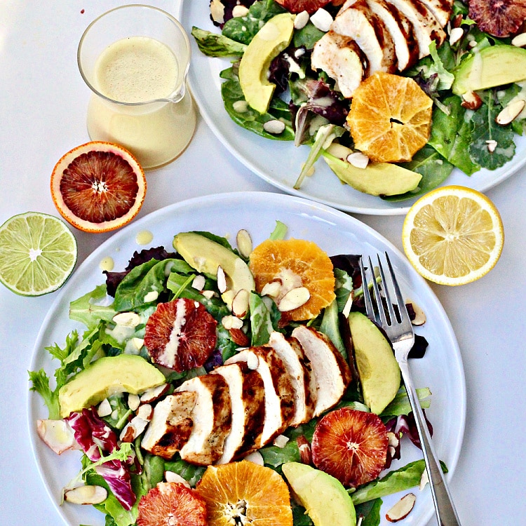 Maple Citrus Salad with Grilled Chicken