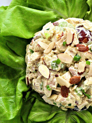 Curried Chicken Salad on Lettuce