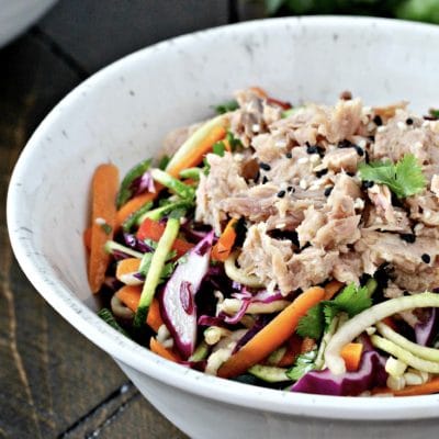 Asian Zoodle Tuna Salad