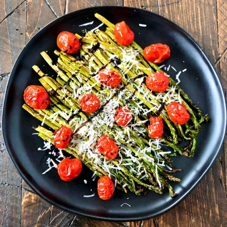 Roasted Asparagus and Grape Tomatoes The Foodie Physician