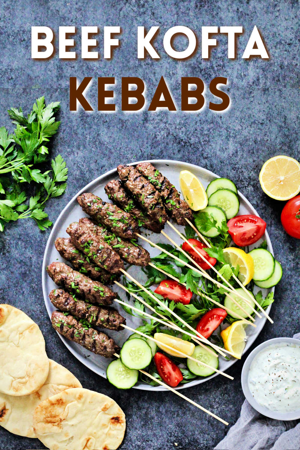 Beef Kofta Kebabs with Tzatziki Sauce The Foodie Physician