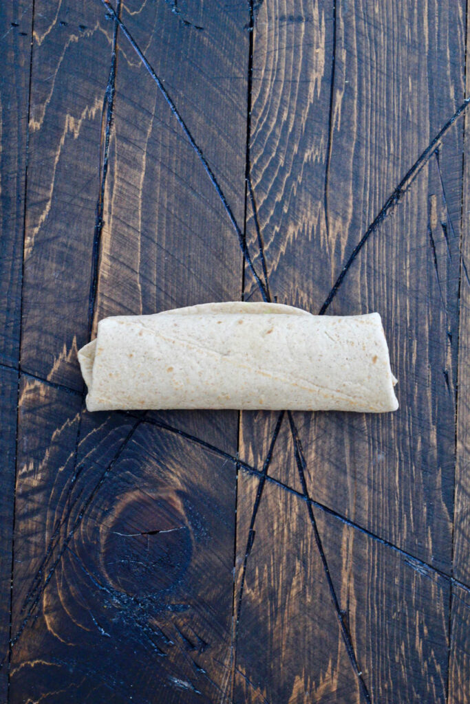 rolled up burrito