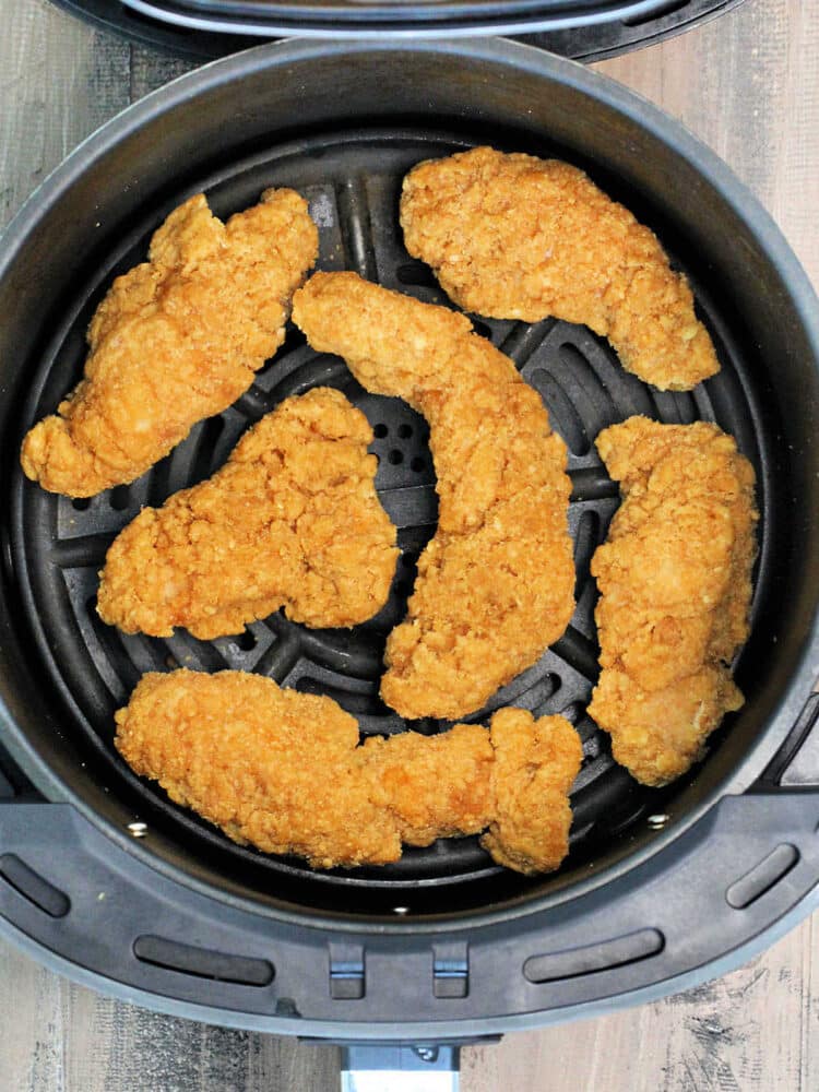 chicken tenders in air fryer basket