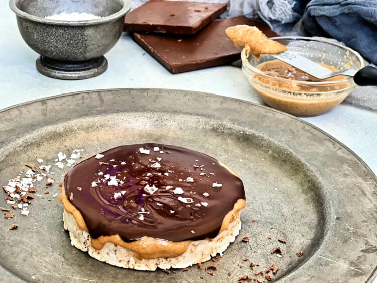 Giant Peanut Butter Cup Rice Cake The Foodie Physician