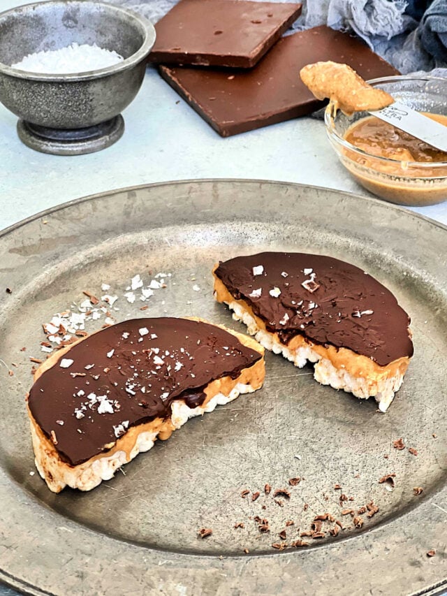 Giant Peanut Butter Cup Rice Cake The Foodie Physician