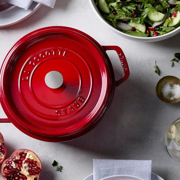 Red Staub round cocotte