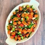 Overhead of Mediterranean Sweet Potato Breakfast Hash